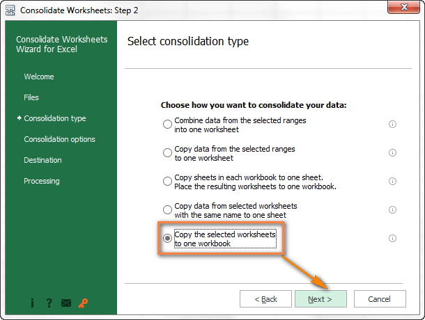 Scegli in che modo esattamente vuoi importare i file CSV selezionati in Excel.